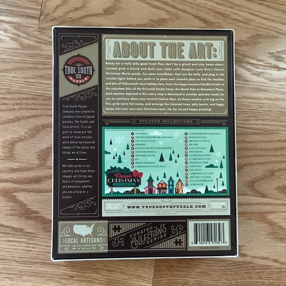 Classic Christmas Movie Map Puzzle- 500 piece - Picture 2 of 5